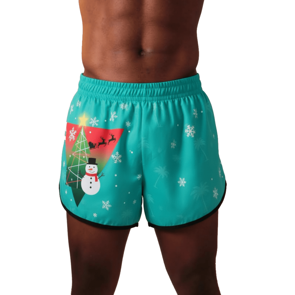 Running shorts male xmas
